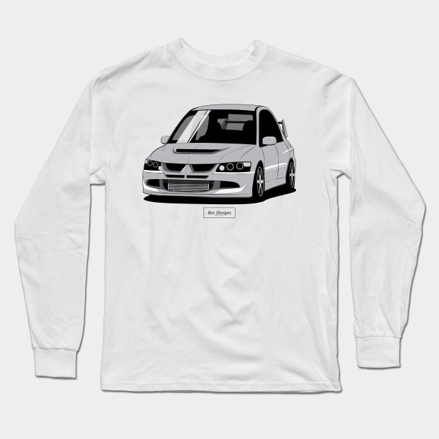 Mitsubishi Evo 8 Long Sleeve T-Shirt by RexDesignsAus